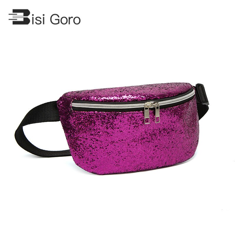 BISI GORO, riñonera de plátano para mujer, , bolsas impermeables, riñonera, bolsa de hombro para exteriores con cremallera, bolsa con cierre en el pecho: purple yb18