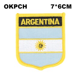 Vlag Patch Jas Denim Kleding Patches Borduren Ijzer Op Land Vlag Badge Rugzak Vlag Badges: PT0005-S