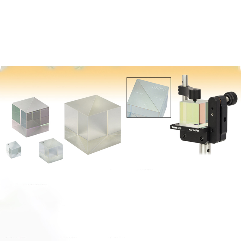 Prisma Divisor de Haz Cubo Vidrio Óptico - 12.7-40mm - Recubrimiento AR - Semi-Reflectante