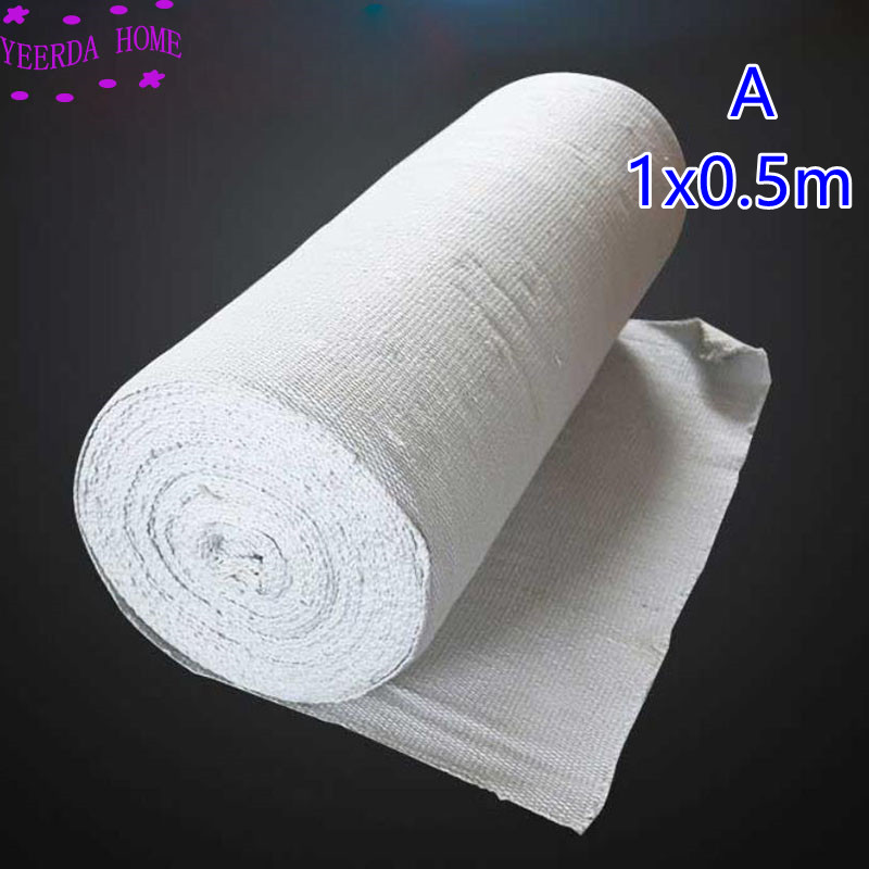 2mm thick Fire proof blanket is resistant to high temperature of 1260 ℃ ceramic fiber cloth welding slag fireproof heat: A 1x0.5m