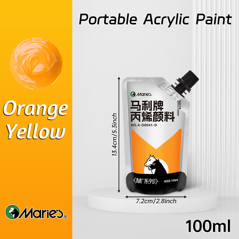 100 ml Marie-Acrylfarbe, verschiedene Farben, wasserfest, Pigmente zum Basteln, Felsen, Holz, professionelle Pigmente für Erwachsene, Künstler