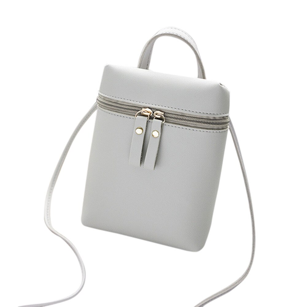 Aelicy @@Female Women Crossbody Bag Shoulder Bag Messenger Coin Phone Bag bolsa feminina Famous Brands: Gray