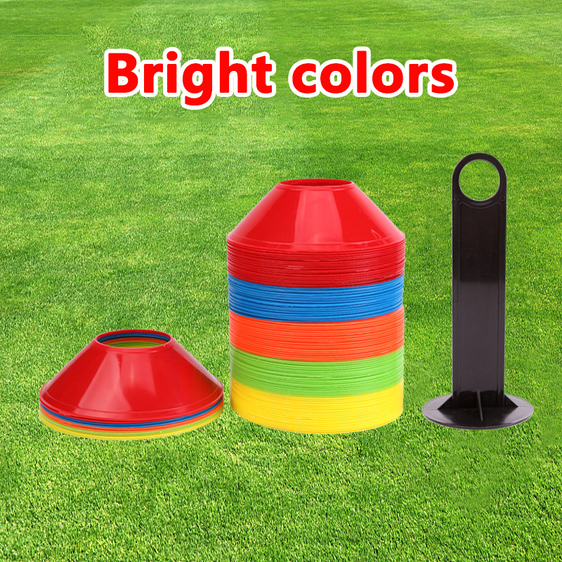 10 Stuks Kegel Set Voetbal Trainingsapparatuur Voor Kid Pro Disc Kegels Agility Oefening Obstakels Vermijden Sport Training Accessoires