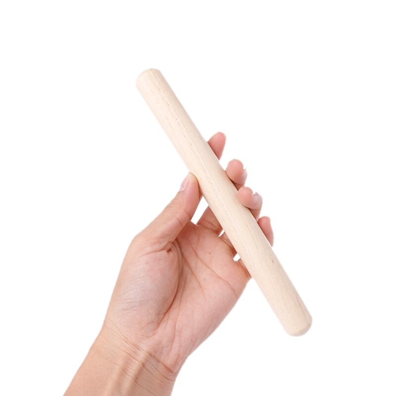Baquetas de madera para niños, instrumento Musical de juguete de percusión de ritmo, 1 par