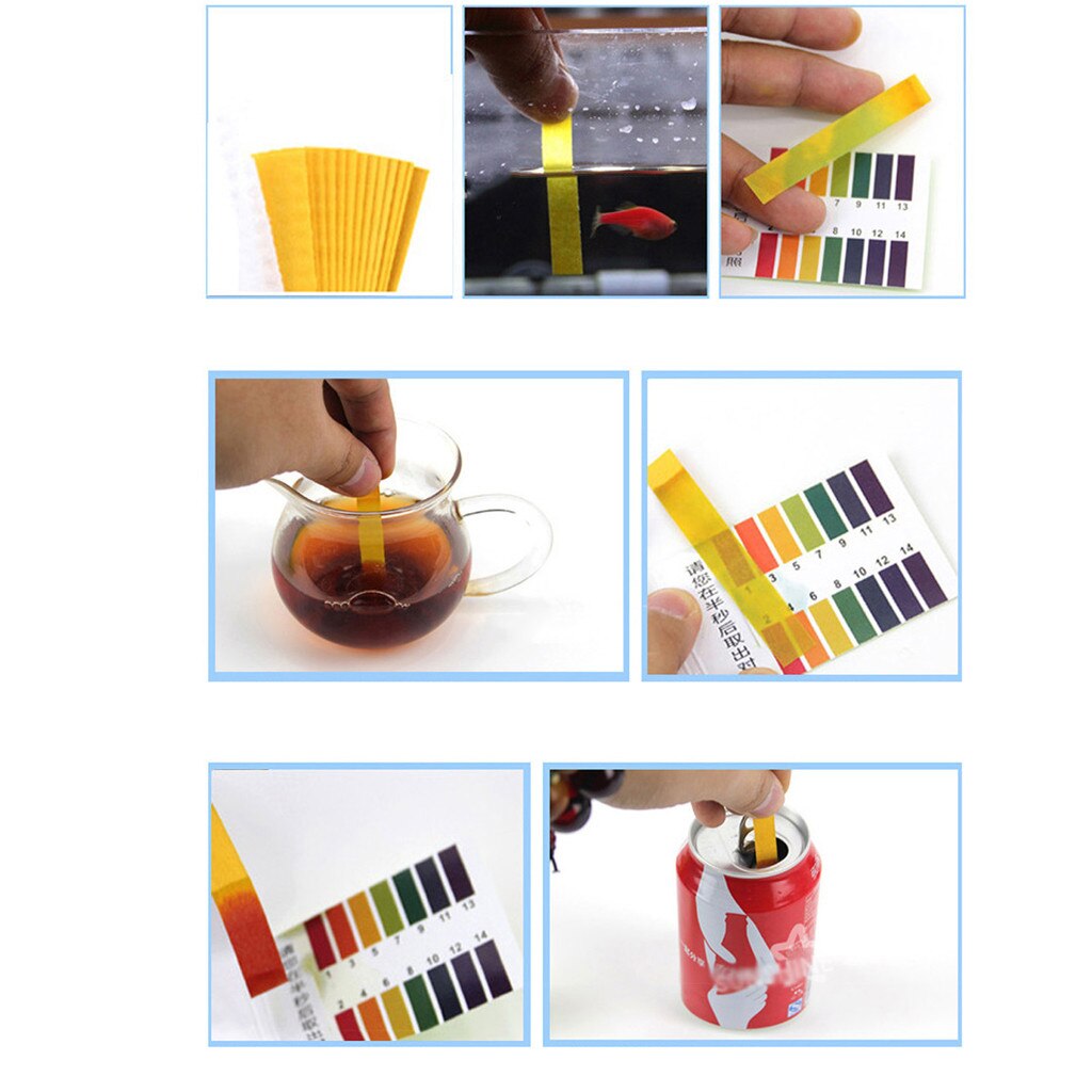 Kit de prueba de Ph de acuario Tropical, para tanque de peces de agua fría, 80 tiras de prueba