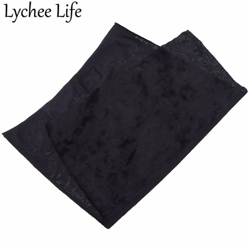 Lychee Life A4 Polyester Spandex Velvet Fabric 29x21cm Colorful Flexible Cloth Fabric DIY Handmade Sewing Accessories Supplies: 8