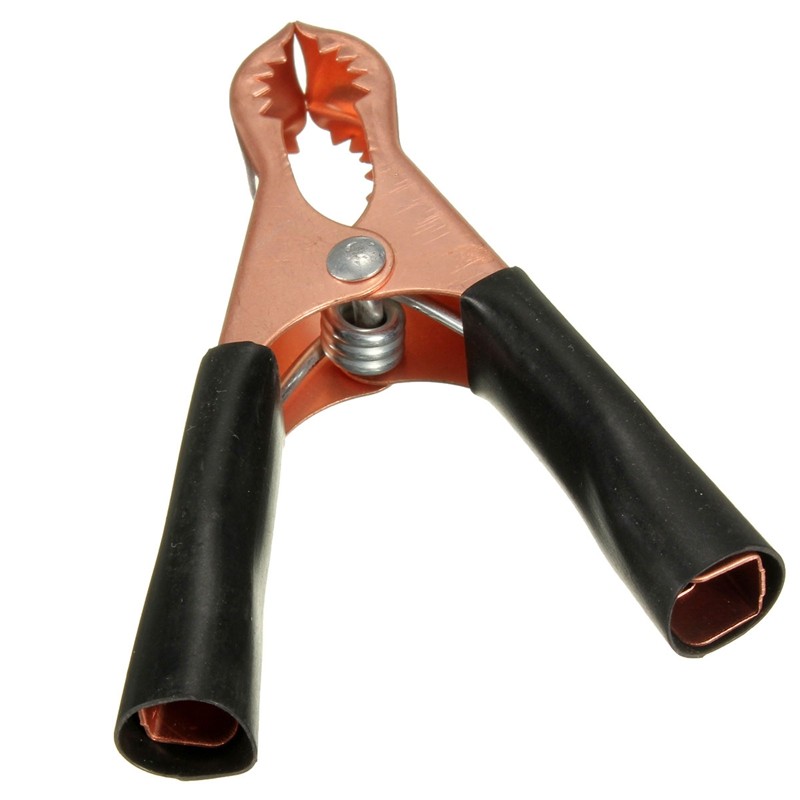Pinzas de plomo de prueba para batería de coche, pinza aislante de cocodrilo 50A, color rojo y negro, 80mm, precio más bajo, , 2 uds.