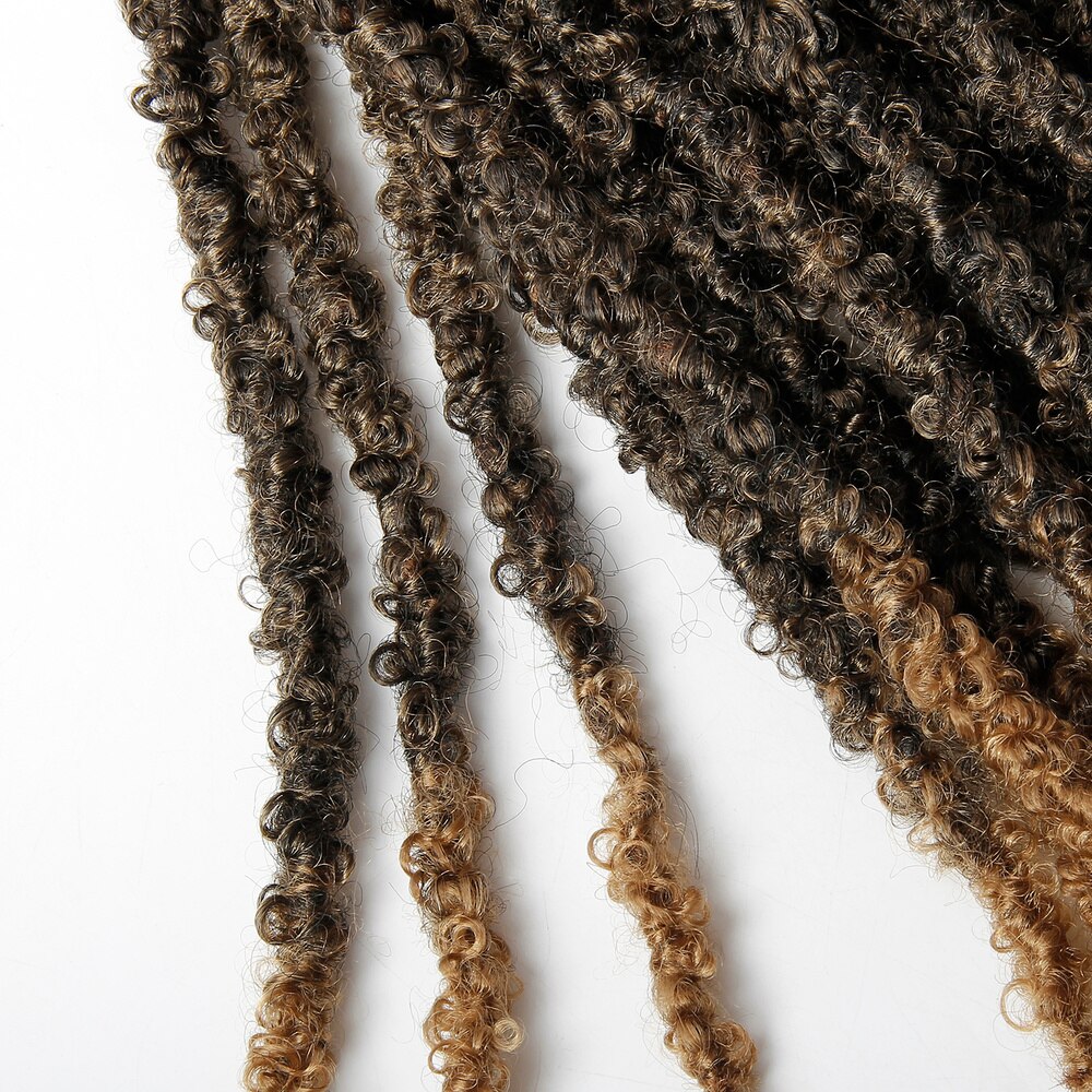 Butterfly Locs Crochet Hair Synthetic Short Distressed Faux Locs Crochet Braids Hair Goddess Pre Looped Bob Locs Pre-Twist Braid