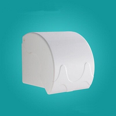 ! 5 farver abs plastmateriale papirrulleholdere badeværelse vævskasse, hotel / toilet vandtæt papirholdere vægmonteret: Hvid
