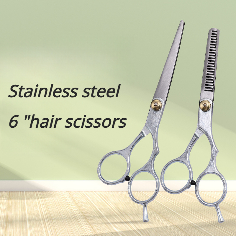 Roestvrijstalen schaar voor haar Dunner wordend knippen Clipper Kappersproducten Kapsel Trim Knippen Kapper Haarschaar nieuw