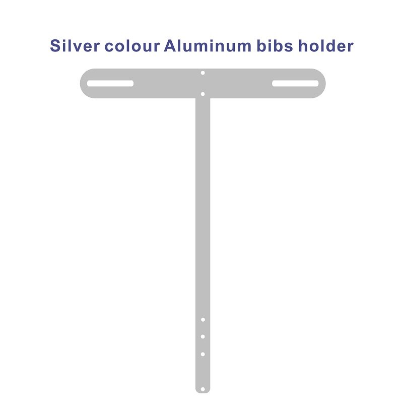 Marathon Number Bib and Medal Hanger: Silver Bib Hanger T