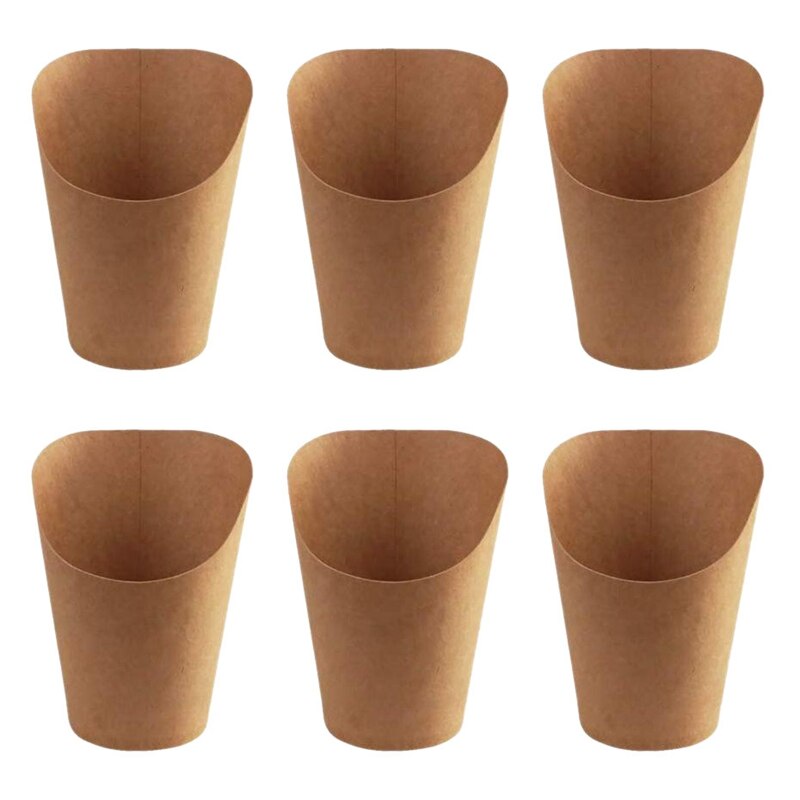 -100Pcs Verwijdering Take-Out Party Dessert Levert Bakken Gebak Ei Bladerdeeg Frieten Chips Snacks Kraftpapier Cups Holder, 300