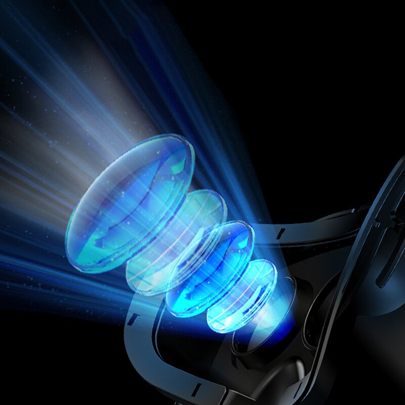 1Pc Originele Vr Virtual Reality 3D Glazen Doos Stereo Vr Google Kartonnen Headset Helm Voor Smartphone,Bluetooth Rocker