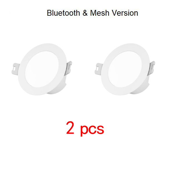 Xiaomi Mijia – spot lumineux Led intelligent, Version maille, Bluetooth, contrôle par télécommande vocale, couleur et température réglables, Original: Bluetooth  2pcs