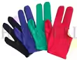 8 Ballen 9Balls Handschoenen Hoge Elasticiteit Snooker Pool Biljart Cue Handschoenen Biljart Drie Vinger Handschoen: blue