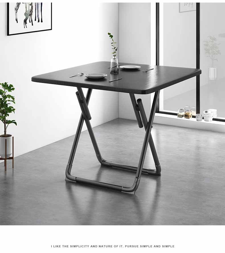 folding multi function table desk: Black