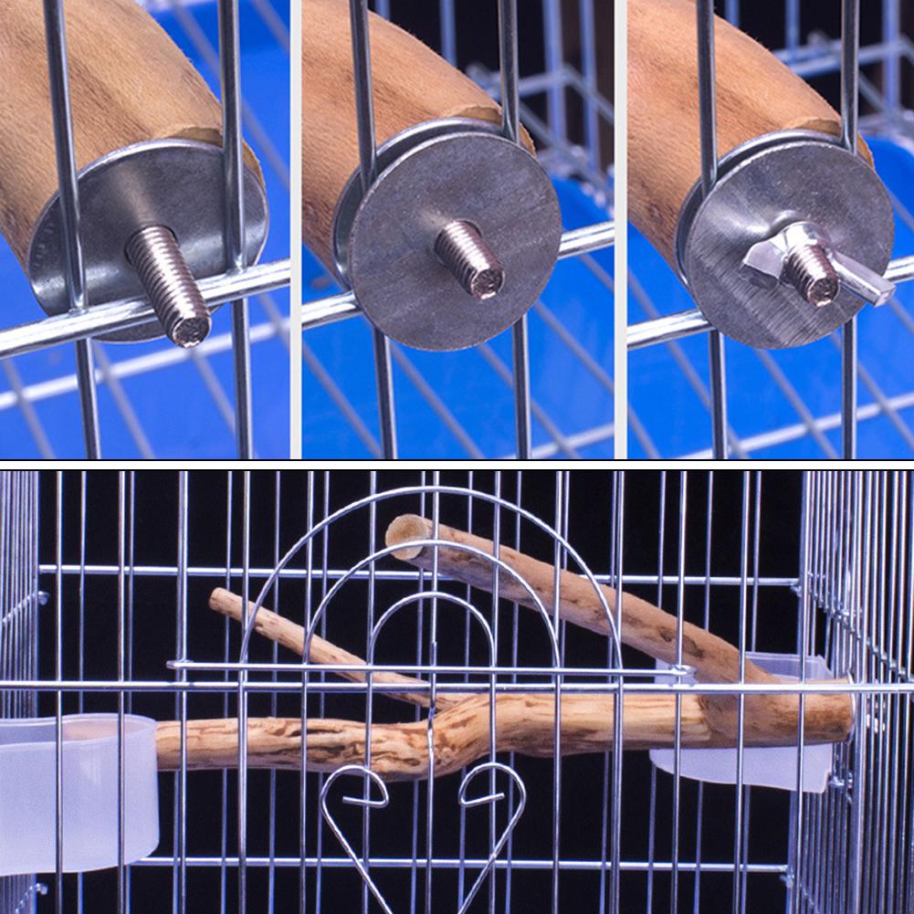 Kæledyr papegøje fugl stående pind peber træ fuglebur stativ stang pinde fugl aborre bide klo slibning legetøj fuglebur tilbehør