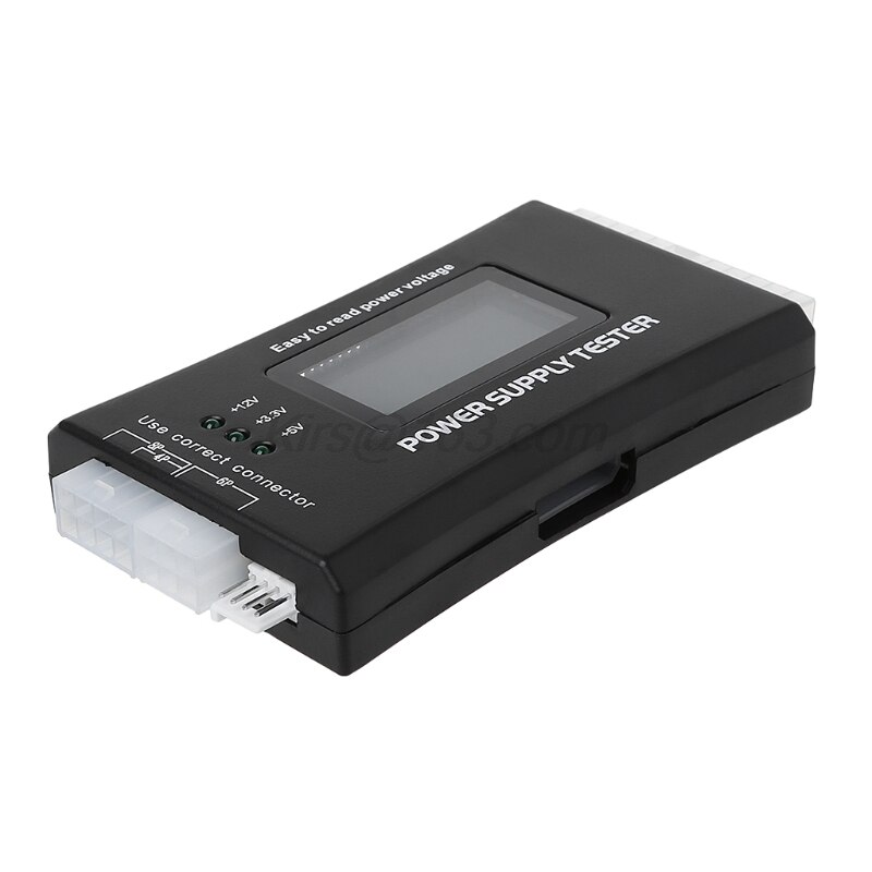 Nuovo LCD PC Computer 20/24 Spille 4 PSU ATX BTX ITX SATA HDD Tester Dell'alimentazione elettrica