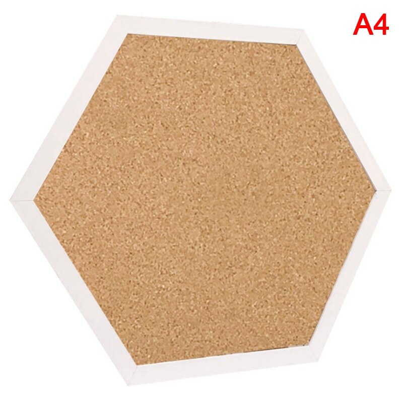 Cork Wood Wall Hanging Message Bulletin Board Frame Notice Note Memo Board for Home Office Shop School Photo Background: A4
