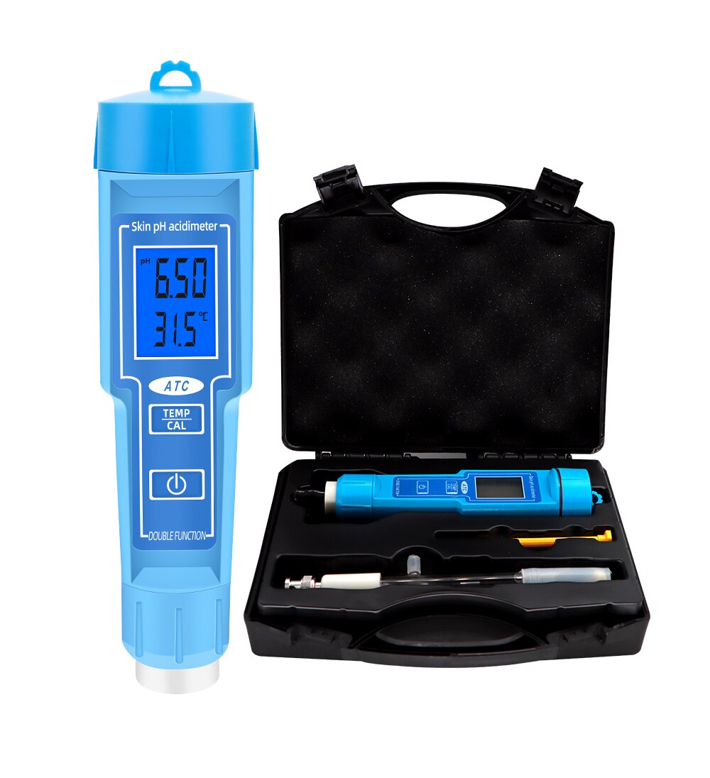 Digital Automatic Calibrating PH Meter ph-61181 PH Temp Acidimeter For Loose Soil Cheese Creams Water Tester 30% off