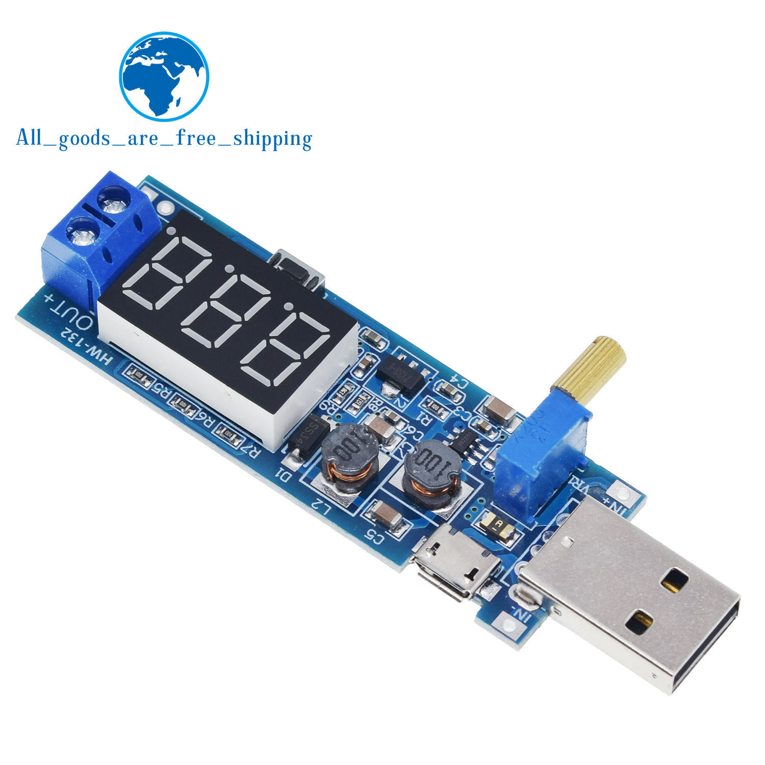 1Pcs DC-DC 5V Naar 3.5V / 12V Usb Step Up/Down Voedingsmodule Verstelbare boost Buck Converter Dc 1.2V-24V