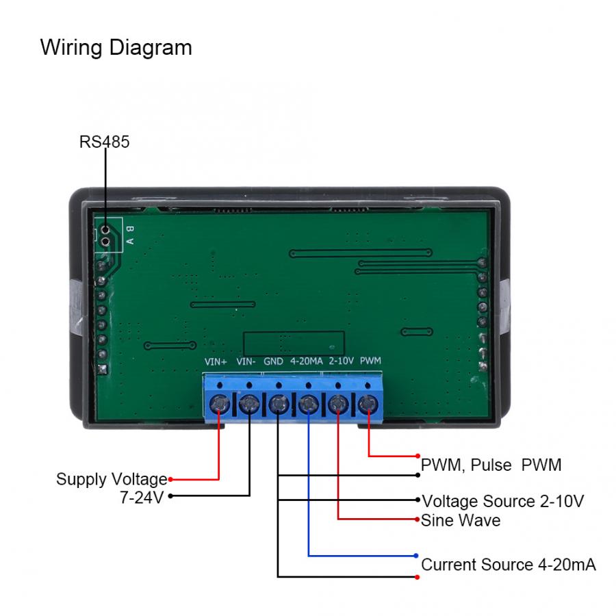 WSFG-06 PWM Pulse Frequency Duty Cycle Adjustable Module Sine Wave Source Mode 4-20mA 2-10V Signal Generator Board Without RS485