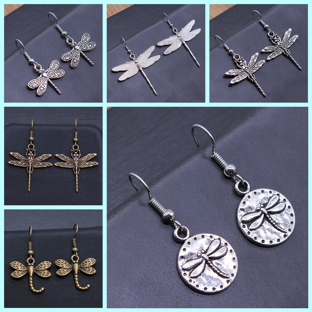 Vintage Dangle Dragonfly Oorbellen Lange Earring Zomer Stijl Voor Meisjes Vrouwen Sieraden