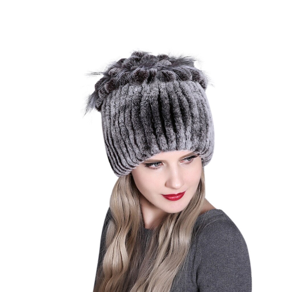 Winter Hats Women Warmth Colorful Warm Caps Female Headgear Czapka GRS: J