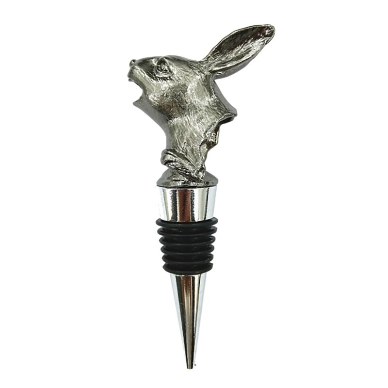 Pasen Cartoon Bunny Wijn Flessenstop Schenktuit Leuke Konijn Zinklegering Bar Tool Voor Huis Keuken Bruiloft Champagne Drank: BK-2