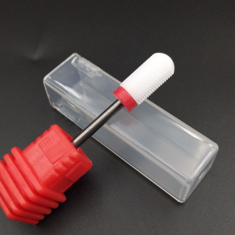 HYTOOS-broca de cerámica para uñas, brocas rotativas de 3/32 &quot;para manicura, accesorios de taladro de uñas, herramientas de corte de fresado
