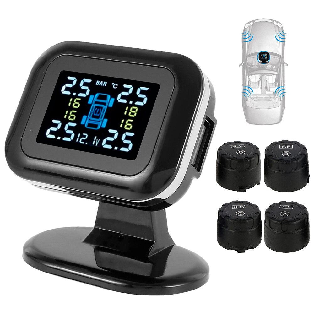IP67 Waterproof Wireless USB TPMS LCD Car Mini Tir... – Grandado