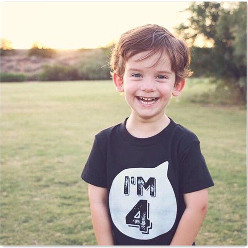 Sommer Mädchen jungen Tops Kid t shirts T Kleidung Baumwolle lustige T Shirts 1st Eine Jahre 2nd Geburtstag Outfits 3 jahr Weiß Tshirt