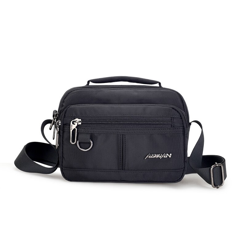 AOTIN Style Sling Bag Men Nylon Shoulder Bag Crossbody Bag For Man Waterproof Clutch Messenger Bags: black
