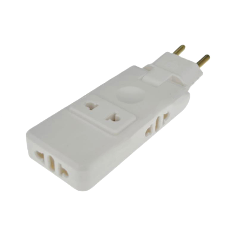 4-in-1 EU-Stecker-Verlängerungssteckdose, faltbar, Frankreich, Deutschland, Spanien, Steckerkonverter, AC-Steckdose, uns-zu-EU-Stecker-Adapter, Steckdosen: Grün