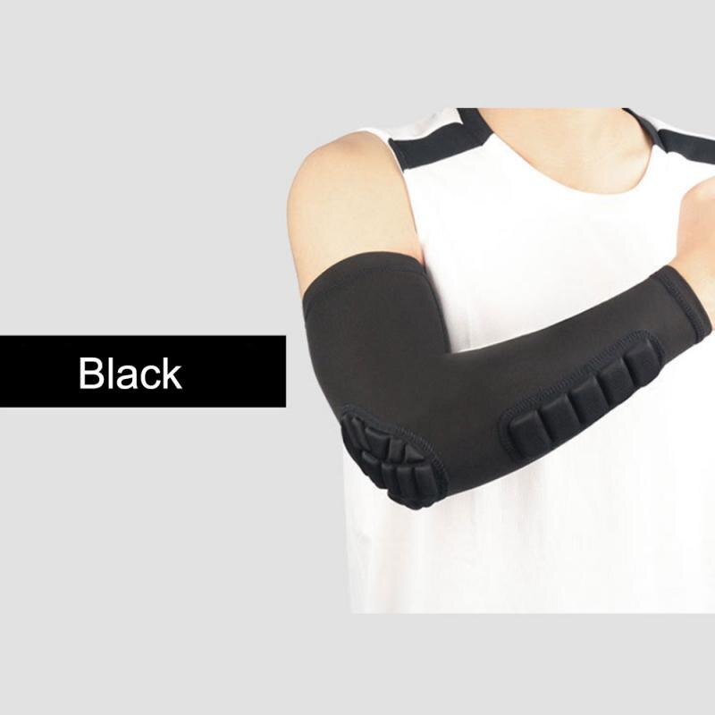 1Pcs Quick Dry UV Protectin Running Elbow Support Arm Warmers Fitness Elbow Pad Cycling Arm Sleeves: black / XL