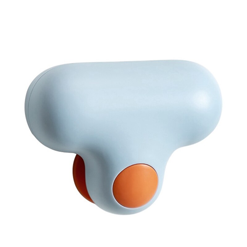 Bathroom Mirror Cleaning Brush Glass Scratch Glass Artifact Small T Mirror Wiper Wipe Wall Suction Glass Cleaner Home Cleaning: Blue