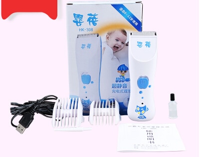 Sikkerhed elektrisk mand baby hårklipper trimmer genopladelig barbermaskine barbermaskine vandtæt trådløs justerbar haircut
