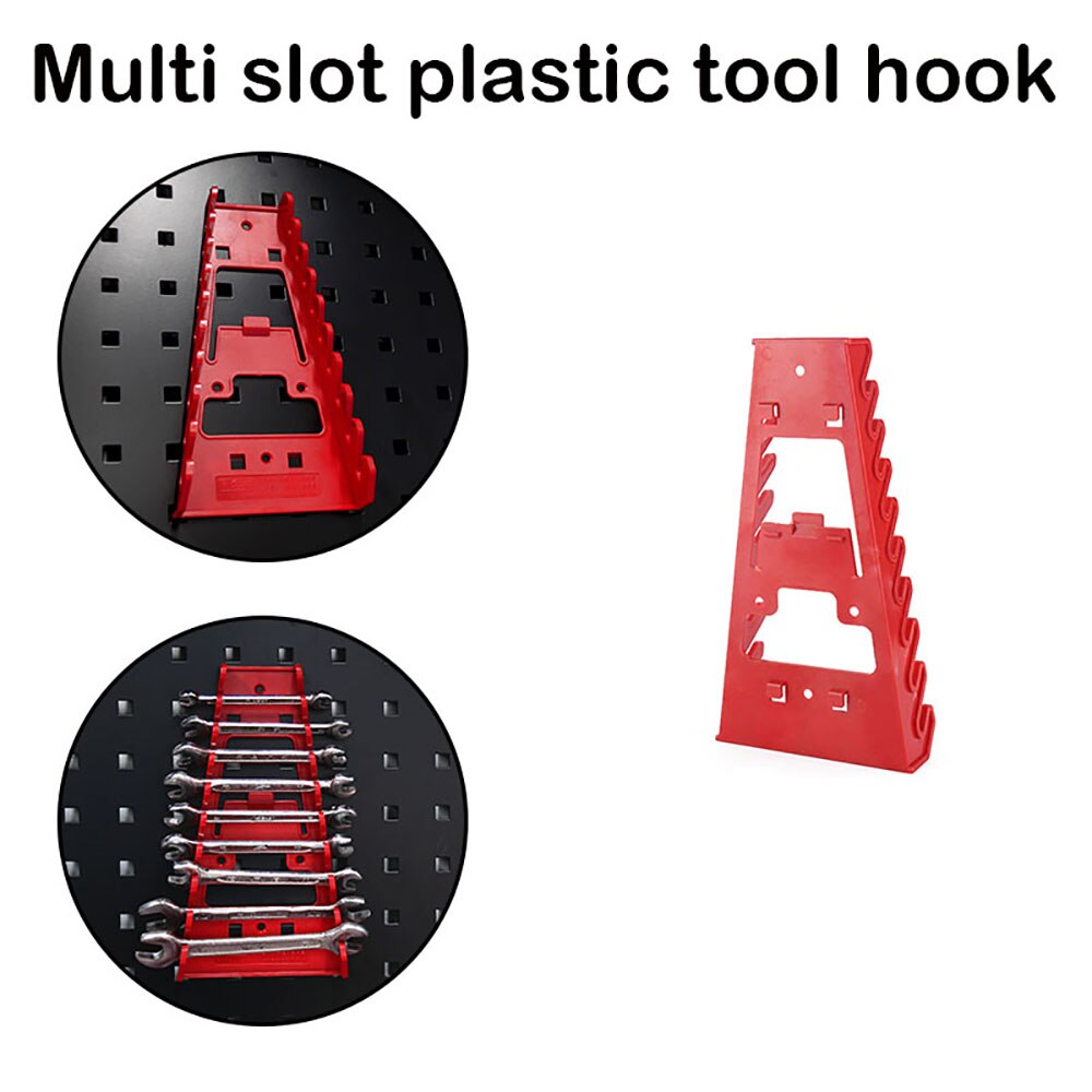 Plastic Wrench Organizer Tray Sockets Storage Hardware Tools Rack Sorter Standard Spanner Holders Rack Wrench Holder Hanger