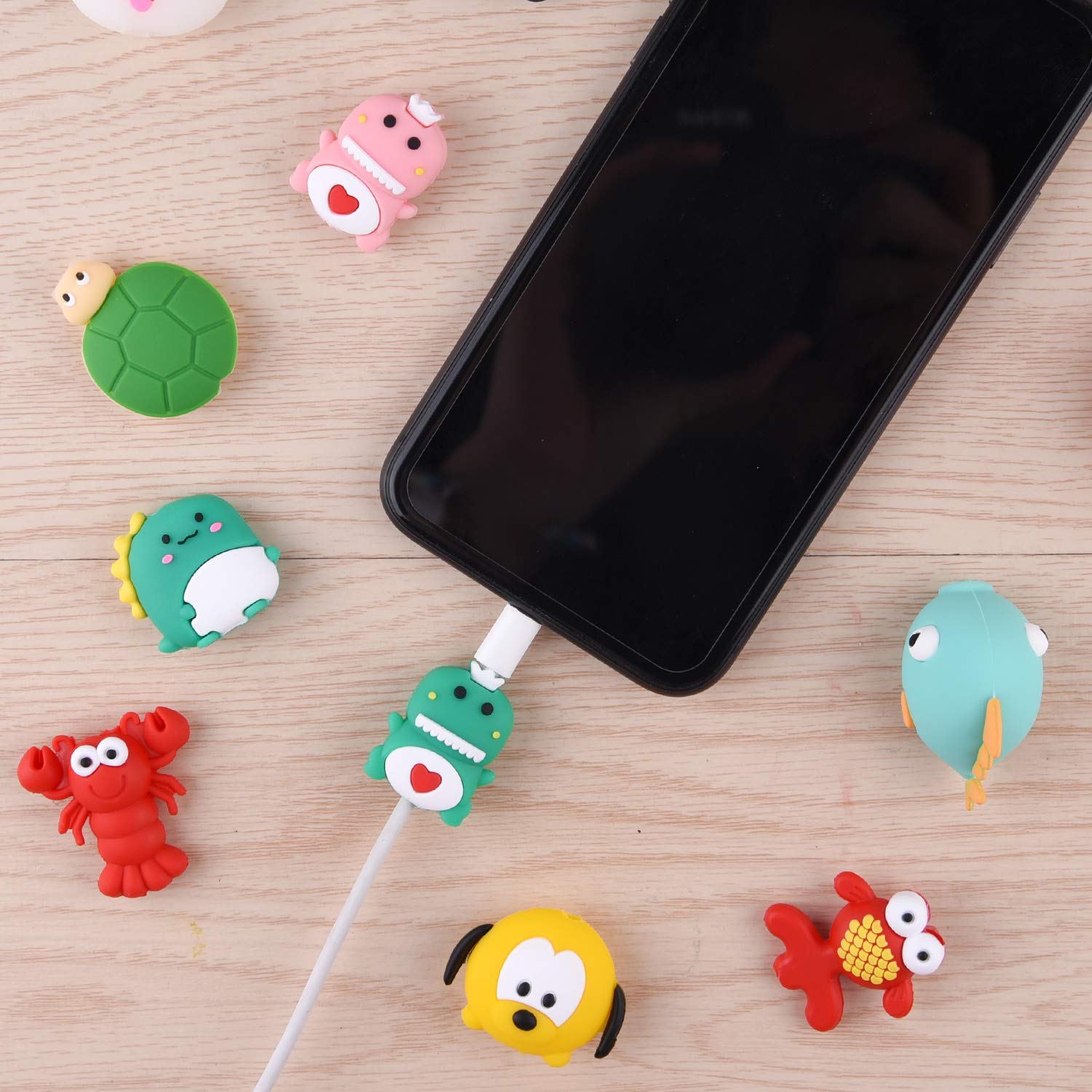 Protector de Cable para iPhone y iPad, Protector de cargador Animal, Protector de Cable USB, accesorio para teléfono