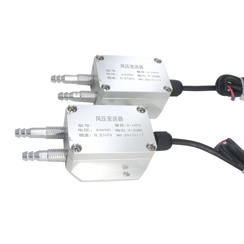 0-10V Output DC12-36V Digital Wind Differential Pressure Transmitter Air Differential Pressure Transducer