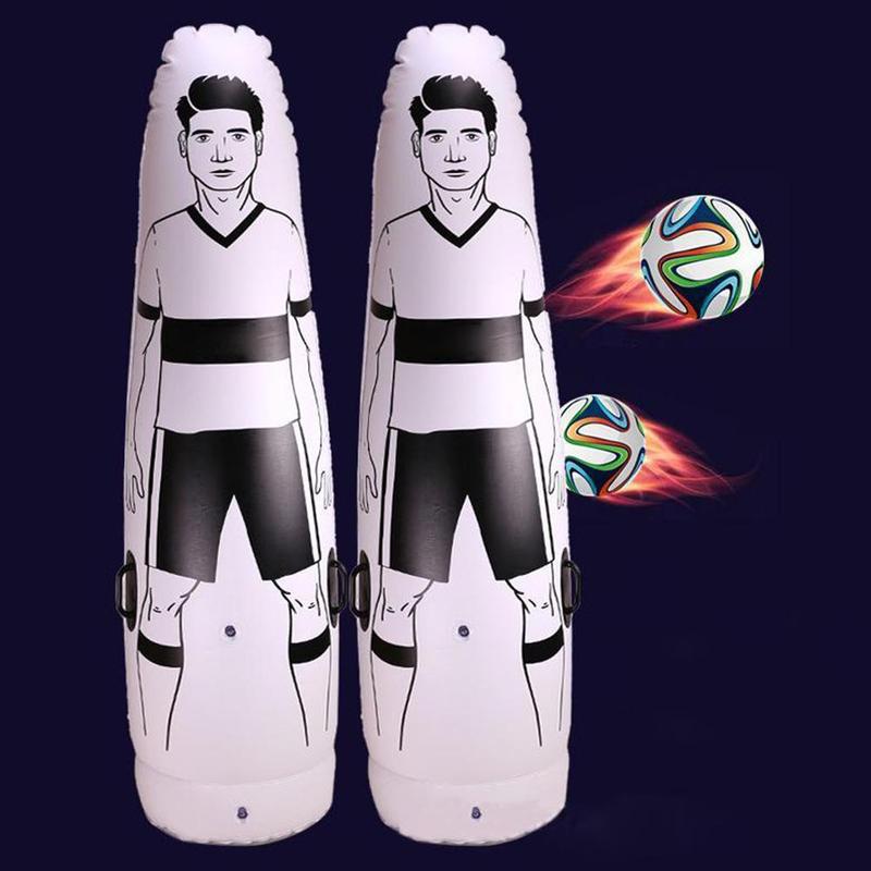 Portable Football Inflatable Column Human Wall Free Kick Positioning Training Equipment Football Simulation Water Injection and