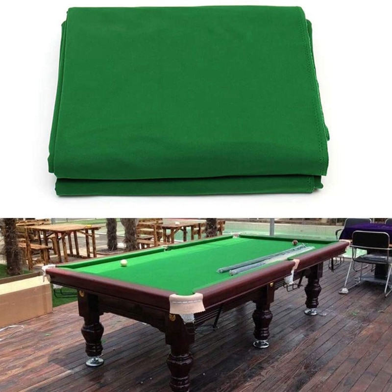 Billiard Cloth Green Pool Table Felt with 6 Cloth Strips for Table Replacement Felt Cover: 8 feet