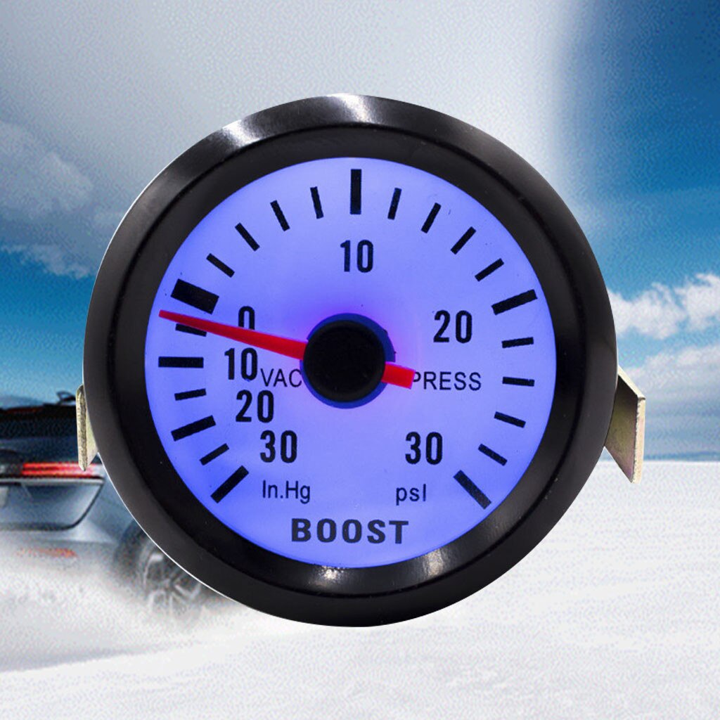 Auto Universele 52 Mm Bar Led Licht Druk Turbo Boost Gauge Meter Dc Olie Temp Andwater Temperatuurmeter 12