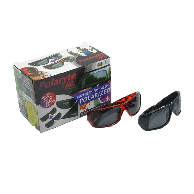 2 in 1 kasse polaryte hd solbriller anti ridser nyttige til kørsel – Grandado