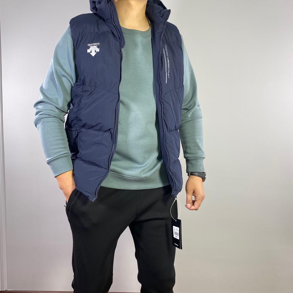 Mannen Golf Vest Herfst Winter Golf Kleding Dikke Warme Golf Mouwloos Vest Voor Mannen 골프웨어: Blue / L