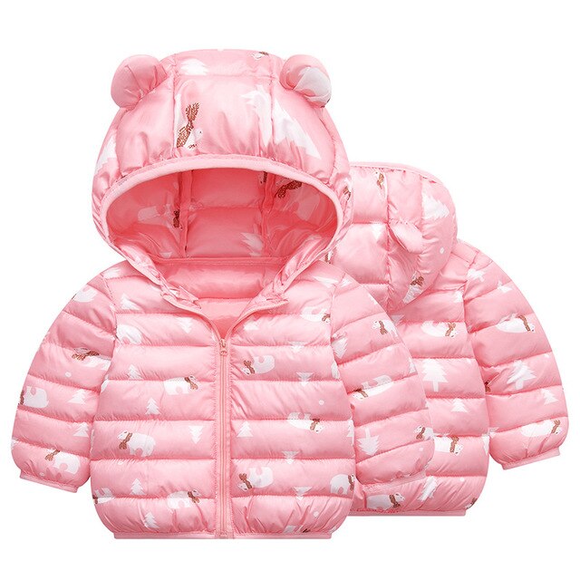 Medoboo Dikke Warme Baby Kleding Winter Jumpsuit voor een Jongen Meisje Pasgeborenen Snowsuit Overall Overalls Kinderen Kindje Jas Jas: ME0188-pink / 18m