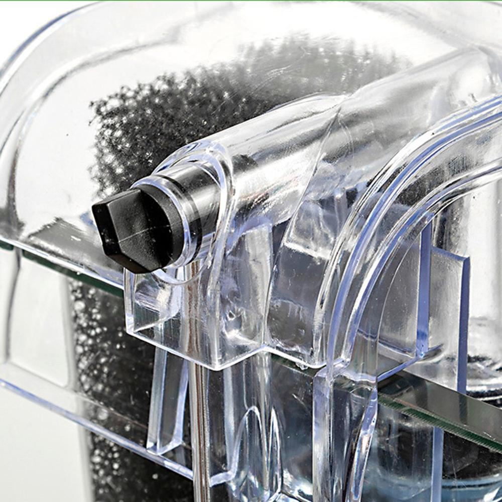 Aquarium filter waterfall filter aeration pump Aquarium wall-mounted mute filter plug-in small