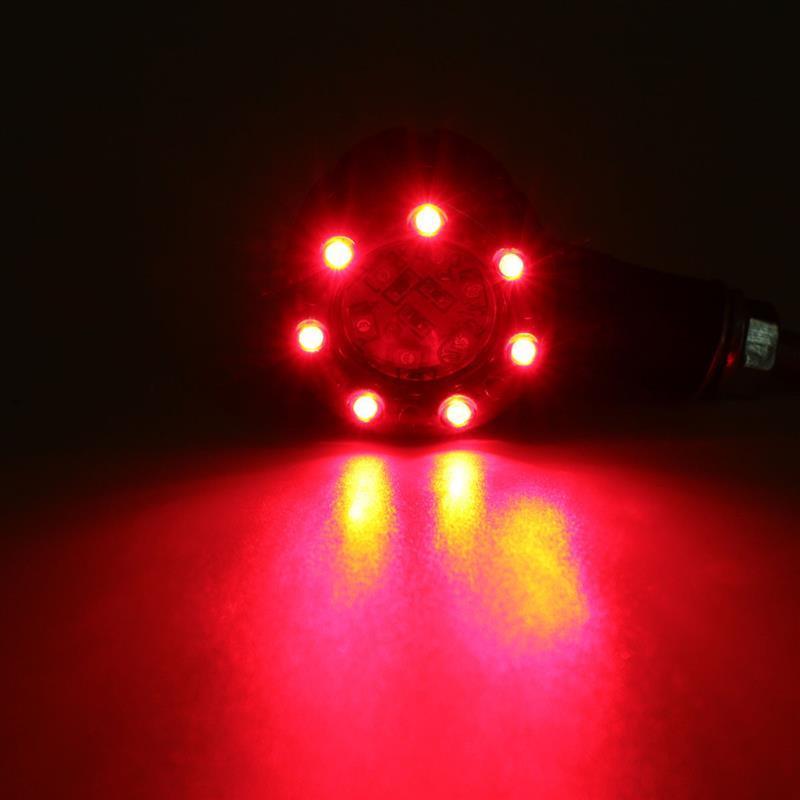 4 Wires LED Turn Signal Lights Rear 2pcs Brake Running Motorbike Left Right Indicator Bright Motorcycle