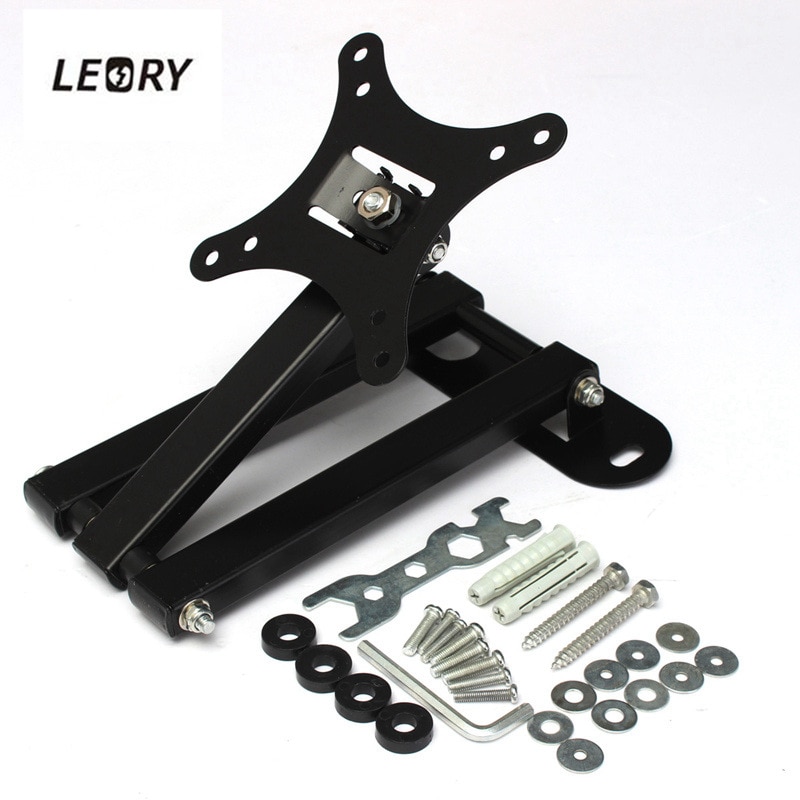 LEORY 10-26 LED LCD TV PC moniteur support mural support inclinable d'angle support rotatif VESA 75 100 pour Samsung pour LG Plasma