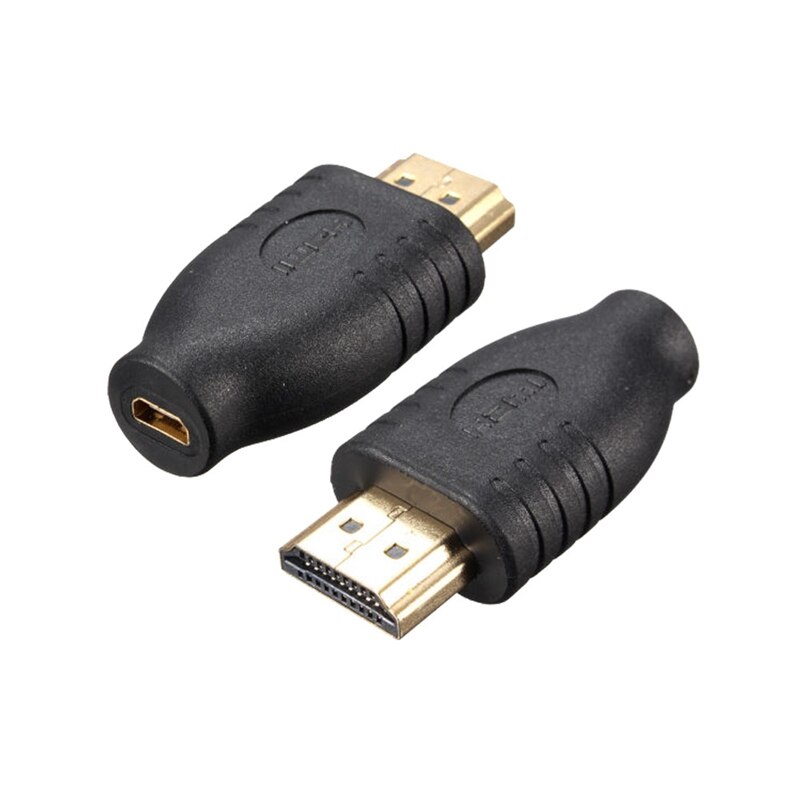 Universal Standard HDMI Male Type A to Mini HDMI Type D Female Socket Adapter Converter Travel Black